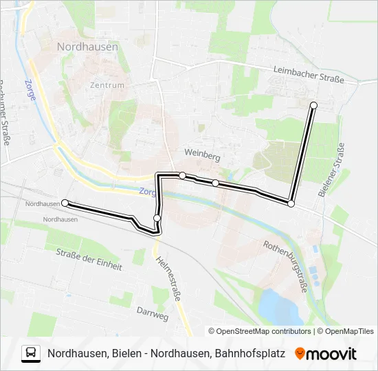 Автобус K: карта маршрута