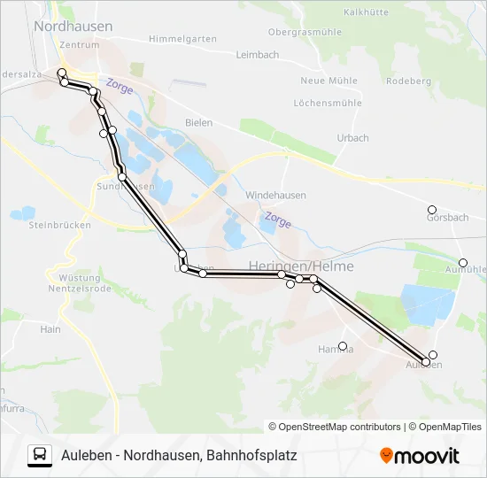 Автобус 20: карта маршрута