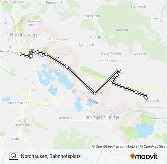 Автобус 21: карта маршрута