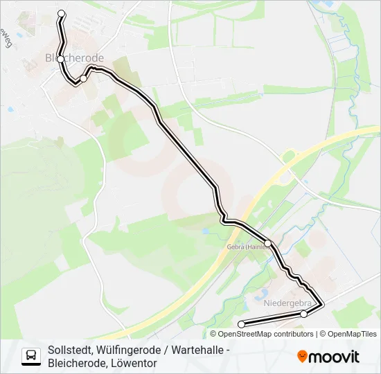 28 Bus Line Map