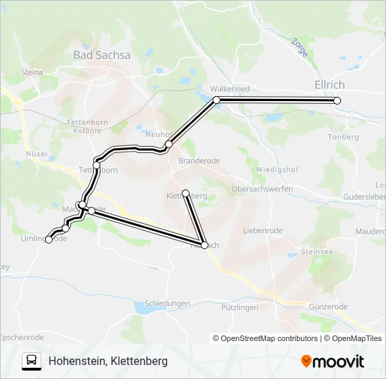 251 Bus Line Map