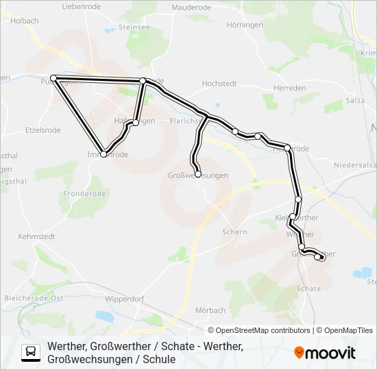 261 Bus Line Map