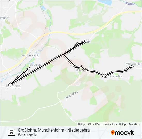 Автобус 282: карта маршрута