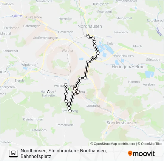 Автобус 291: карта маршрута