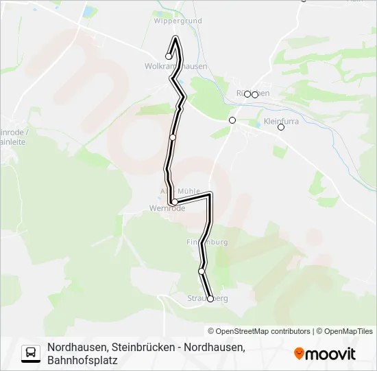 Автобус 291: карта маршрута