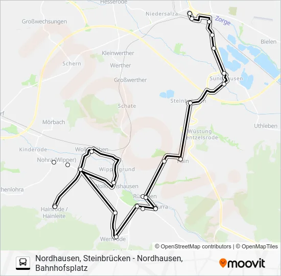 Автобус 291: карта маршрута