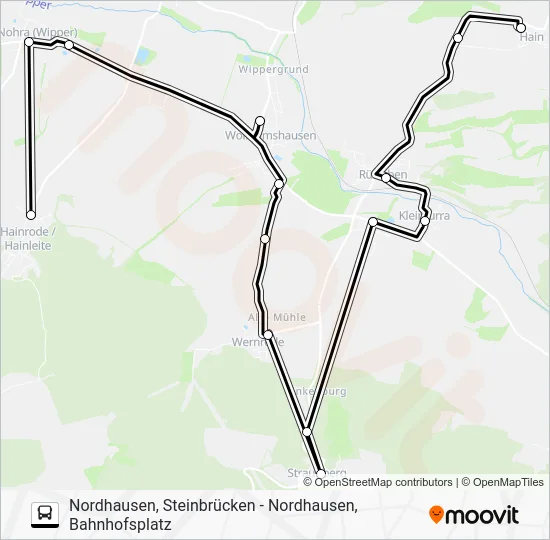 Автобус 291: карта маршрута