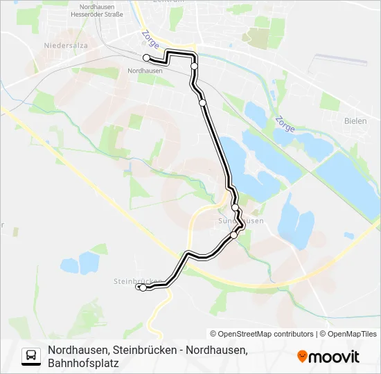 Автобус 291: карта маршрута