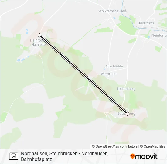 Автобус 291: карта маршрута