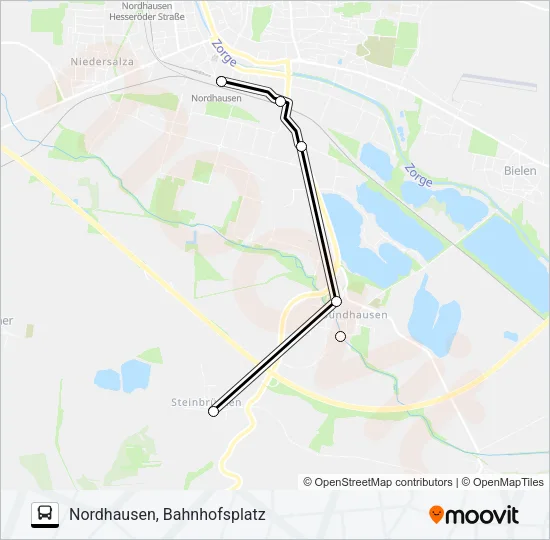 Автобус 291: карта маршрута