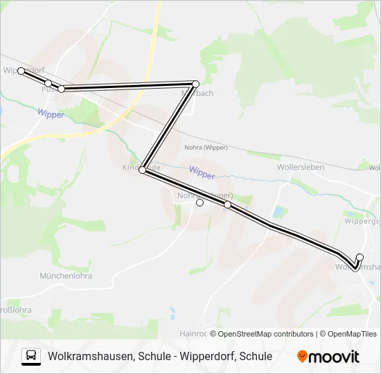 Автобус 292: карта маршрута