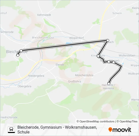 Автобус 293: карта маршрута