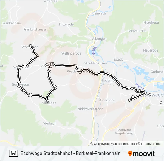 222 Bus Line Map