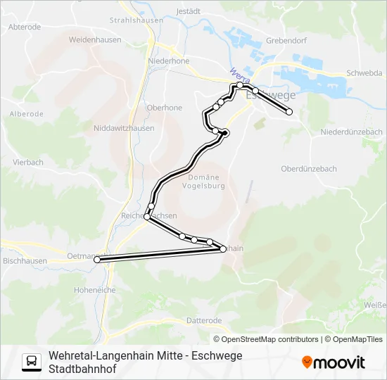 Автобус 225: карта маршрута