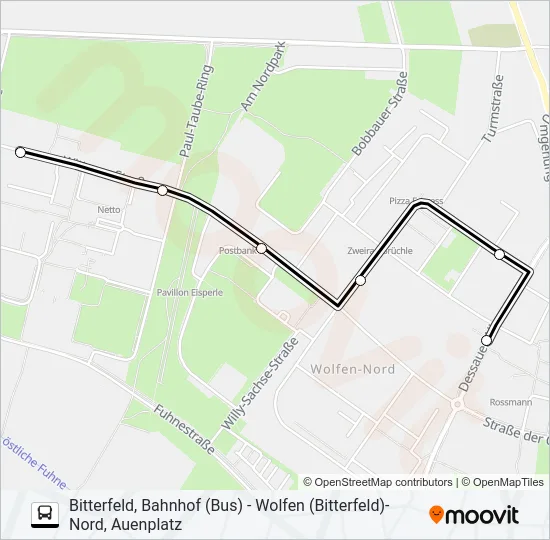 406 Bus Line Map