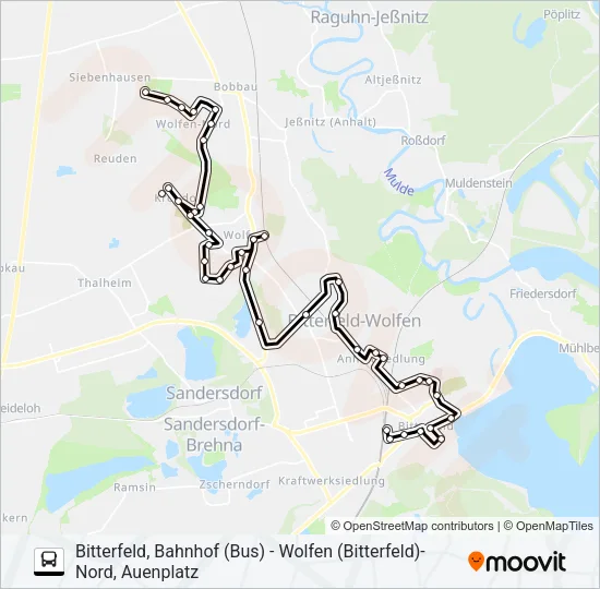 406 Bus Line Map