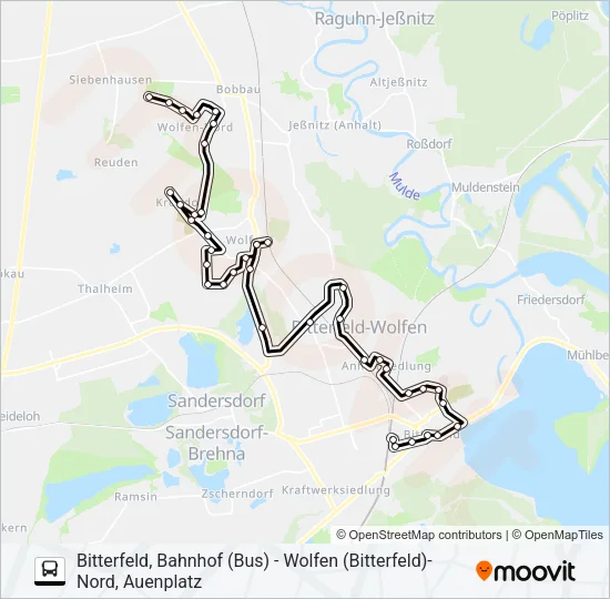 406 Bus Line Map