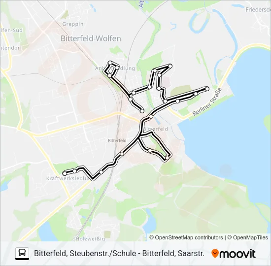 409 Bus Line Map