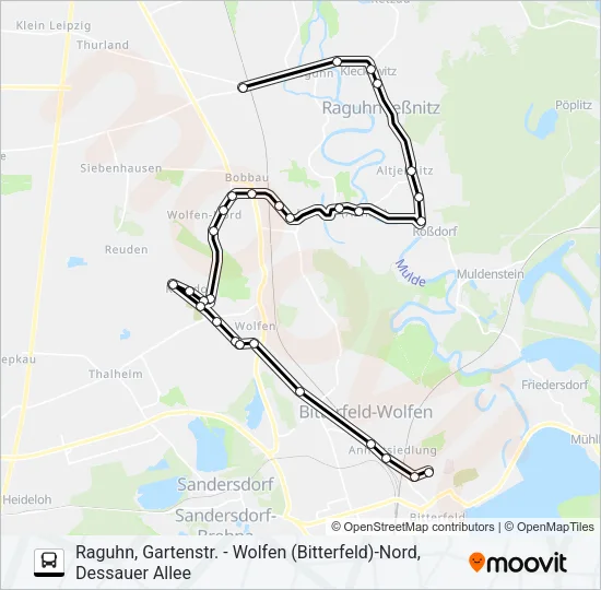 412 Bus Line Map