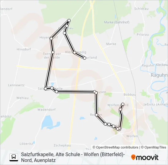 413 Bus Line Map