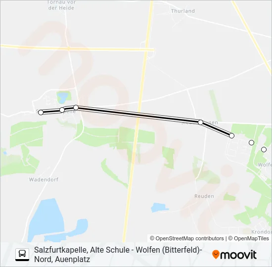413 Bus Line Map
