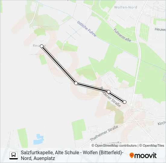 413 Bus Line Map