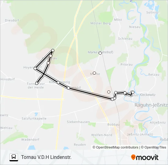 414 Bus Line Map