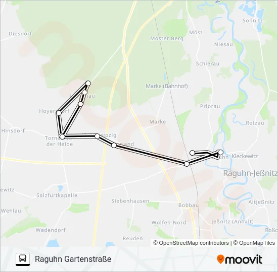 414 Bus Line Map