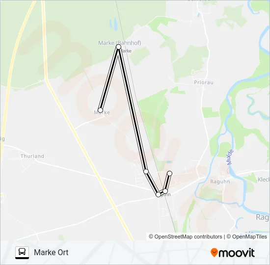414 Bus Line Map