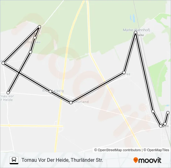 414 Bus Line Map