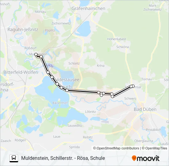 421 Bus Line Map