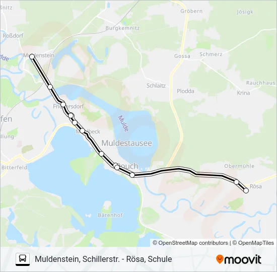 421 Bus Line Map