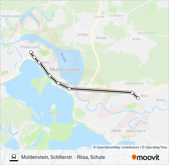 421 Bus Line Map