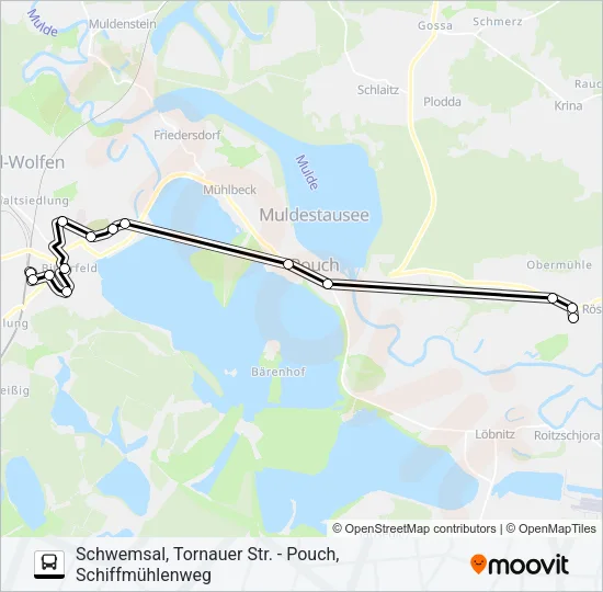 422 Bus Line Map