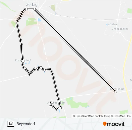 431 Bus Line Map