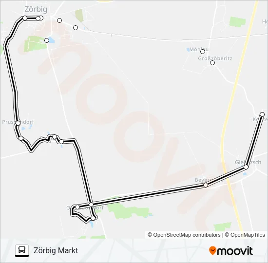 431 Bus Line Map