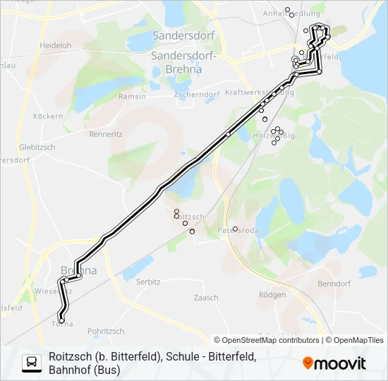 432 Bus Line Map