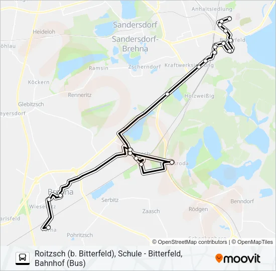 432 Bus Line Map