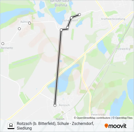 435 Bus Line Map