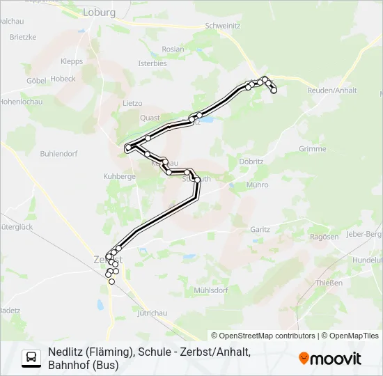 450 Bus Line Map
