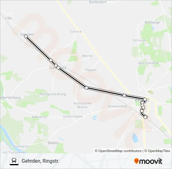 451 Bus Line Map