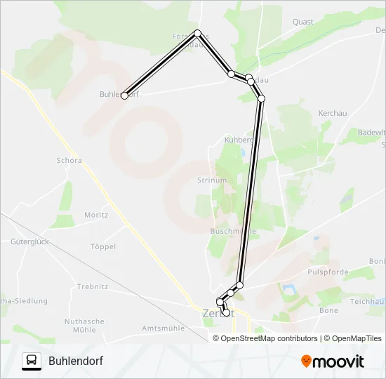 452 Bus Line Map