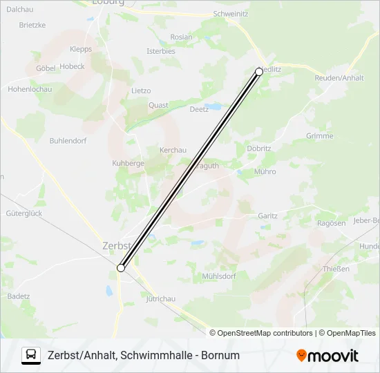 455 Bus Line Map