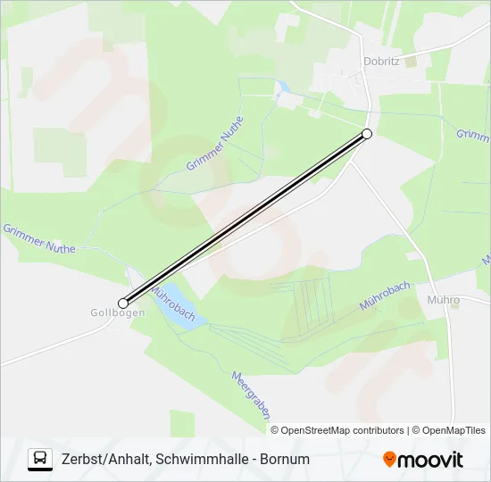 455 Bus Line Map