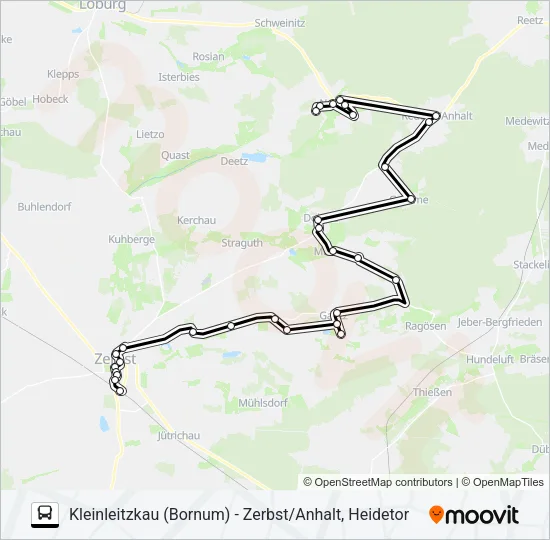 455 Bus Line Map
