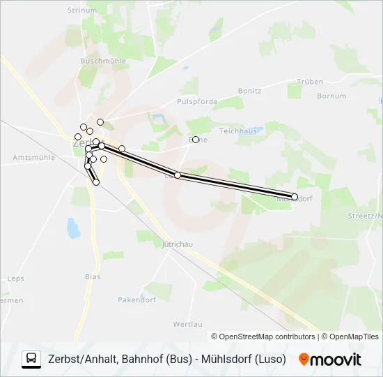 456 Bus Line Map