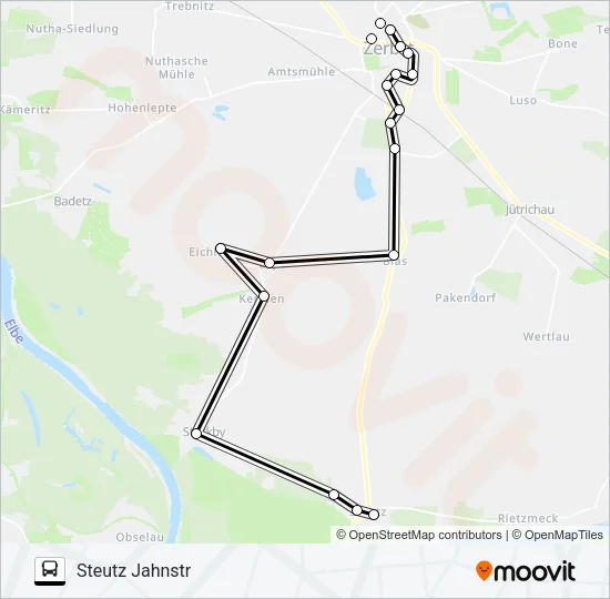 457 Bus Line Map
