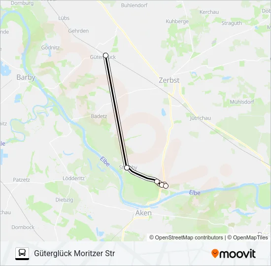 457 Bus Line Map
