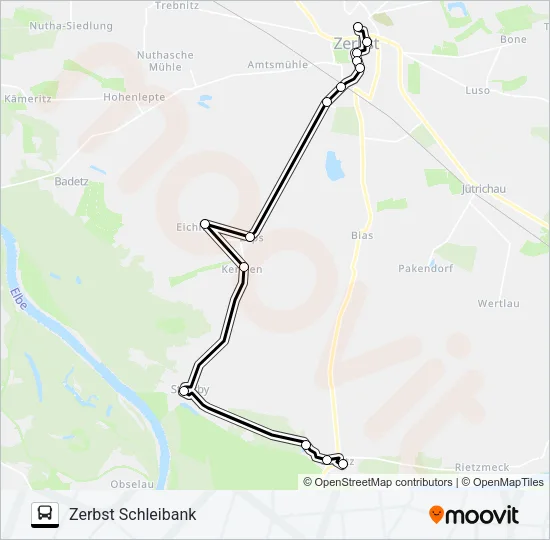 457 Bus Line Map