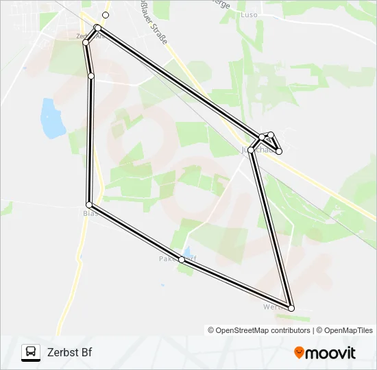 458 Bus Line Map